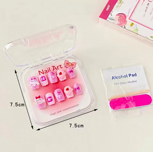 Nuevas pegatinas de uñas de dibujos animados estilo lindo para niños, uñas postizas en caja exquisita, material ABS para dedos, usables por celebridades - Product Image 5
