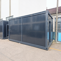 Maison conteneur préfabriquée en kit 40 pieds à deux étages, assemblage rapide, modulaire en acier pour dortoir de camp minier et bureau de terrain
