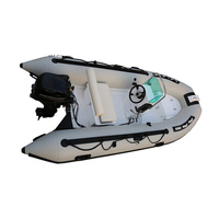 Bateau gonflable à côtes en fibre de verre, petit bateau gonflable avec cabine, hypalon, bon marché, 2020