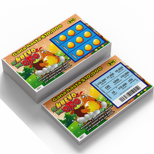 Tarjetas Rasca y Gana Personalizadas y Libro con Tapa Dura y Cartón Dúplex - Papel <span class=keywords><strong>de</strong></span> Seguridad Personalizable para Boletos <span class=keywords><strong>de</strong></span> Lotería - Product Image 2