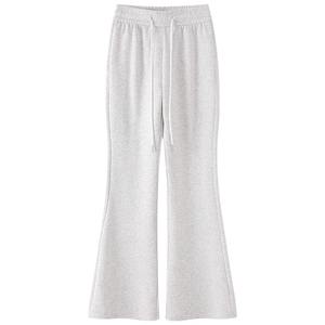 Pantalones deportivos de Micro cuerno rosa con logotipo personalizado para <span class=keywords><strong>mujer</strong></span>, pantalones holgados de cintura alta con diseño de herradura delgada, cintura elástica, otoño - Product Image 5