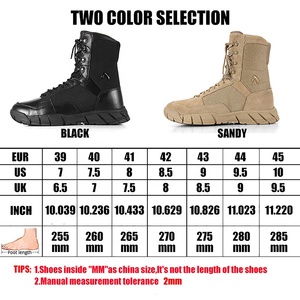 Bottes de patrouille légères en EVA avec semelle extérieure en caoutchouc, confort et traction durables, vente chaude, noires - Product Image 6