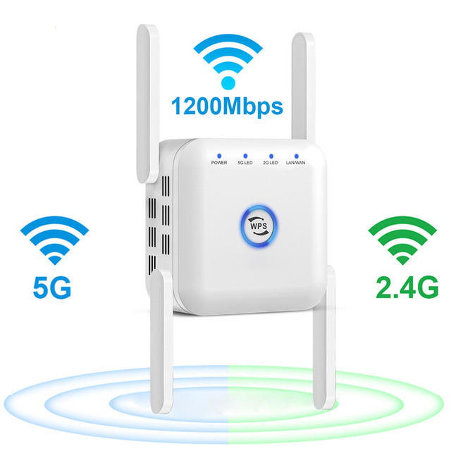 Беспроводной Wi-fi удлинитель 1200 Мбит/с Wi-fi усилитель длинный Диапазон Wi-fi усилитель сигнала 2,4G, Wi-fi, repiter Wi-fi 5 ГГц Wi-fi Репитер сигнала мобильного телефона