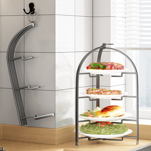 Estante moderno de 3 capas de Metal para platos, estante de exhibición de comida para Hotel Buffet y restaurante para almacenamiento de cocina - Product Image 2