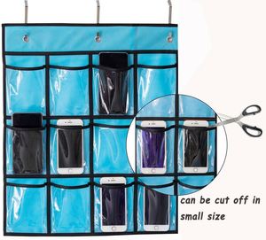 Organisateur de classe mural pour téléphones portables d'enseignants, support de calculatrice à suspendre à la porte, 30 poches transparentes - Product Image 3