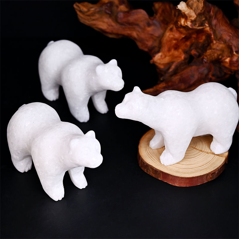 Asombrosa oso polar de piedra con diseños personalizados