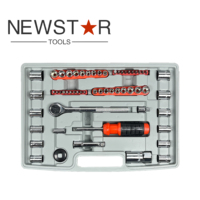 Newstar Professional – Coffret d'outils domestiques multifonctionnels en acier au carbone, 99 pièces, couleurs personnalisables, avec source d'alimentation manuelle, dans un étui rigide