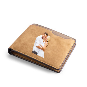 <span class=keywords><strong>Portefeuille</strong></span> <span class=keywords><strong>homme</strong></span> personnalisé à double pli avec gravure <span class=keywords><strong>photo</strong></span>, fermeture éclair, en cuir PU, doublure polyester, longueur courte, cadeau pour lui Ranoveo - Product Image 6