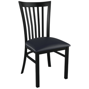 Silla alargada de metal con respaldo vertical para <span class=keywords><strong>restaurante</strong></span> - Product Image 2