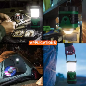 乾電池式500lm LED充電式キャンプランタンIP44防水懐中電灯（キャンプ、ハイキング、釣り用） - Product Image 4