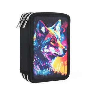 Sac de rangement scolaire en tissu grande capacité à 4 tiroirs, 72 couleurs, nouveauté 2025, pour fournitures scolaires et crayons, vente en gros transfrontalière - Product Image 3