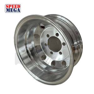 ล้ออะลูมิเนียมอัลลอยด์ขัดเงาโครเมียมแบบฟอร์จ  ขนาด 19*6.75 19.5*7.5 17.5/19.5/22.5/24.5*9  6/8 รู  สำหรับงานหนัก - Product Image 4