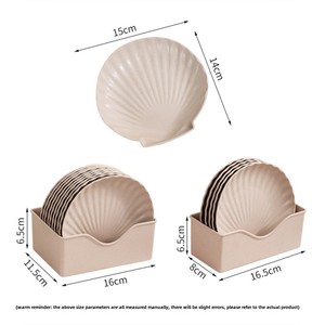 Assiette à fruits petite et élégante en plastique de style nordique, assiette jetable créative pour os et déchets, idéale pour la table de repas et les fêtes - Product Image 4