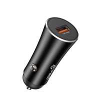Cargador de Coche USB de 18W QC3.0, Adaptador de Carga Rápida DC12-24V, Cargador de Coche con un Solo Puerto USB-A para Coche, Camioneta, SUV