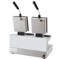 Machine à gaufres et gâteaux antiadhésive de haute qualité pour œufs, crêpes, gaufres, et équipement commercial de cuisson de pain et muffins carrés