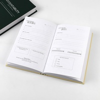 Impression de carnets personnalisés, directement de l'usine, couverture rigide, impression offset sur papier cartonné, agenda, carnet de notes pour le bureau