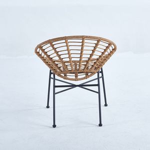 Mobilier d'extérieur métal rotin acier gris <span class=keywords><strong>chaise</strong></span> fer boucle maille patio moderne restaurant nordique italien orange chaises de jardin - Product Image 4