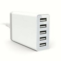 Adaptateur de charge intelligent 5 ports USB 40W, accessoires pour téléphone portable, chargeur USB pour smartphone