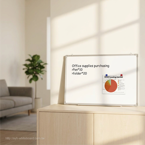 Tableau blanc magnétique effaçable à sec compact 30x45cm pour petits bureaux et espaces d'étude - Product Image 6