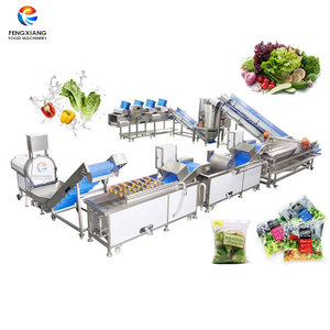 Commercial Salad <b>Vegetable</b> Cutting Sterilizer Washing and Drying Machine <b>Vegetable</b> Processing Line - Product Image 1