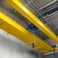 Pont roulant européen à double poutre 20T 25T, entraînement 3-en-1 VFD modulaire, déplacement fluide pour atelier de traitement de pièces de précision