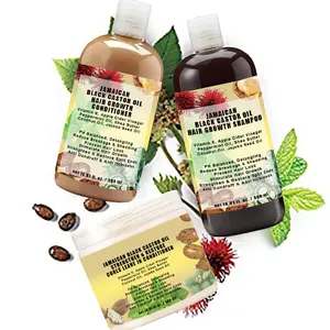 Huile de ricin noire jamaïcaine hydratante Epairing pour la croissance des cheveux dans le nombril, shampoing à l'huile d'argan pour le traitement des cheveux secs et abîmés - Product Image 1