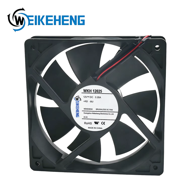 20mm Sleeve Bearing DC Cooling Fan 120X120X25mm 12025 Axial Fan 12V 24V for Computer Case Equipment Cabinet Cooling Inverter Fan