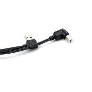 Câble d'imprimante USB 2.0 à angle droit USB A mâle vers USB B mâle, câble de données double à 90 degrés pour imprimante, scanner, caisse <span class=keywords><strong>enregistreuse</strong></span> - Product Image 2