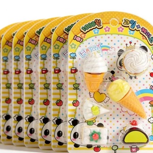 Útiles Escolares de Moda, Goma de Borrar de TPR/PVC Suave con Forma de Postre, Personajes de Comida, Papelería Escolar Kawaii para Niños, Lápiz de Goma Creativo y Bonito - Product Image 2