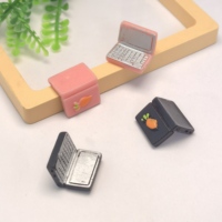 100 Piezas de Figuras Miniatura 3D de Resina para Computadora Portátil, Miniaturas Hechas a Mano para Muñecas