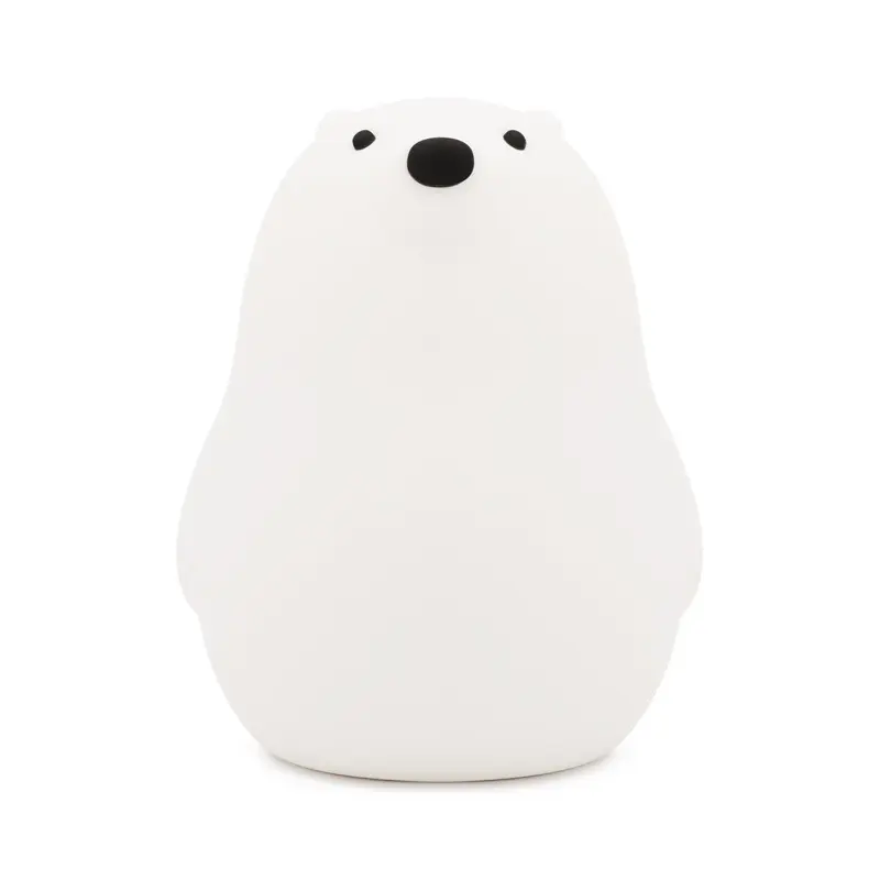 Little White Bear Patting Lamp Silicone Soft Light Eye Protection Bedroom Portable Lamp Bedsid Small Night Light For Child