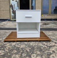 Organisateur de bijoux en bois moderne à double couche avec compartiment caché, écologique