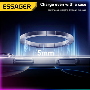 ESSAGER-Reloj inteligente de escritorio para teléfono móvil, <span class=keywords><strong>cargador</strong></span> inalámbrico magnético rápido de 15W para iPhone, Samsung <span class=keywords><strong>Oneplus</strong></span> con luz Rgb - Product Image 2
