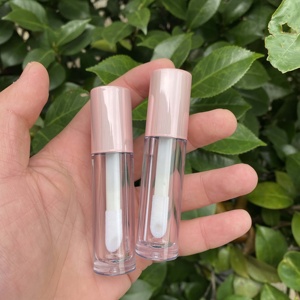 Hộp Đựng Son Bóng Rỗng Chất Lượng Cao Ống Son Môi In Màu Hồng Hàng Đầu Ống Son Bóng Tròn Trong Suốt 4.5ML - Product Image 2