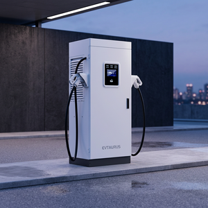 เครื่องชาร์จเร็ว DC แท่นชาร์จ EV 60 KW 120 KW เครื่องชาร์จแบบตั้งพื้น CCS chademo GB T ocpp IP54สำหรับลานจอดรถ - Product Image 2