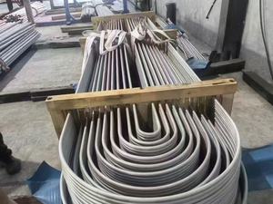 Tubo de Acero Inoxidable 304L ASTM A213, Sin Costura, Acabado Superficial BA, Curvado en U, 25.4 x 2.77 mm, Tubo Redondo para Intercambiador de Calor Industrial - Product Image 1