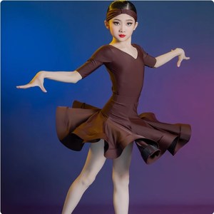 Elegante traje de baile latino Vestido de práctica Mujer Realizar <span class=keywords><strong>Rumba</strong></span> Vestidos de baile latinoamericano para fiesta - Product Image 2