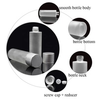 Flacons de sérum en verre givré de luxe 100 ml 120 ml 150 ml Flacon en verre transparent pour huile essentielle Emballage cosmétique