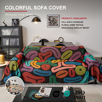 Housse de canapé six couleurs avec motifs panda et planètes pour chambres d'enfants, maisons familiales et vente au détail de cadeaux – Collection Nuit Merveilleuse