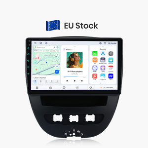 วิทยุติดรถยนต์ Junsun ขนาด 10 นิ้ว รองรับ Carplay และ Android สำหรับ Peugeot 107 Citroen C1 Toyota Aygo ปี 2005-2014 เครื่องเล่น DVD ในรถยนต์ 2 DIN มัลติมีเดีย สเตอริโอ - Product Image 1