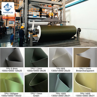 Tissu enduit de TPU imperméable pour tentes gonflables, textile laminé TPU durable et écologique pour sacs d'extérieur, matière pour imperméables