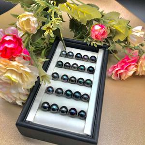 Giá bán buôn ngọc trai biển Tahiti tự nhiên, thật, nguyên chất, loại AAAAA, hình tròn, màu đen, không gắn, dạng hạt rời - Product Image 2