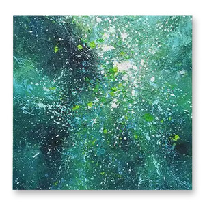 Abstract Decorative Painting Green Hand Painted Textured Oil Modern Minimalist <b>Wall</b> Art For Living Room Sofa Background - Product Image 4