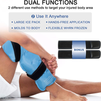 Compresse chaude et froide multifonctionnelle, grande poche à glace en gel avec tissu en nylon pour soulager les douleurs dorsales et la thérapie de réadaptation relaxante