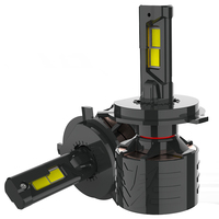 Kit de conversion de phares LED H4 H7 300W 30000LM avec refroidissement à 3 tubes en cuivre haute puissance pour ateliers de réparation professionnels
