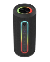 Altavoz Portátil Inalámbrico 5.2, Resistente al Agua IPX6, con Batería, Luces RGB, Bajos Potentes, Ideal para Fiestas al Aire Libre, Regalo para Computadora