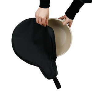Cookware <b>Storage</b> Bag 600D Oxford Cloth Black Portable Outdoor Use Flat Bottom <b>Pan</b> Bag Pouch - Product Image 3