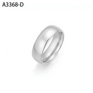 Amy Amy Fashion <b>Ring</b> Stainless Steel Women's Wedding Band Classic <b>Plain</b> Style A3368 - Product Image 1