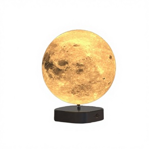 Lampe Lune Flottante <span class=keywords><strong>3D</strong></span> Rotative Économique, Rechargeable USB, Lumière LED Blanc Neutre, Moderne, Romantique, Intelligente pour Chambre à Coucher - Product Image 5