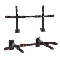 Barre de traction murale en acier robuste avec anneau de levage, équipement d'entraînement à domicile portable et durable, conception antidérapante, supports de dips